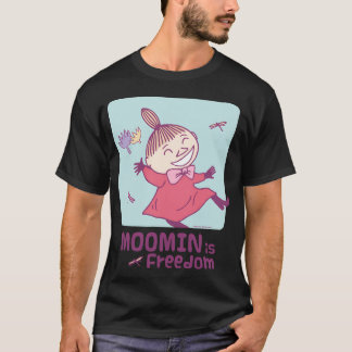Olive Skiën Moominpappa Vast in Sneeuw Winter Game T-shirt