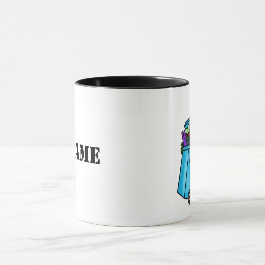 Olive Skinned Garbage Man Nom Mug (Centre)