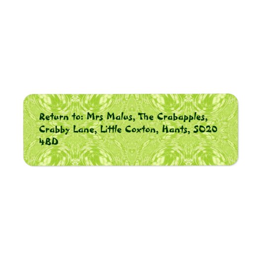 Olive Swirl Etiket (Voorkant)