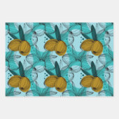 Olive Th-coördinatiepatroon Inpakpapier Vel (Voorkant 3)