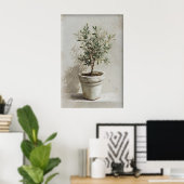 Olive Tree Print, Spring Landscape Digital, 19th Poster (Thuiskantoor)