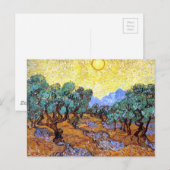 Olive Trees in the Sun Van Gogh Briefkaart (Voorkant / Achterkant)