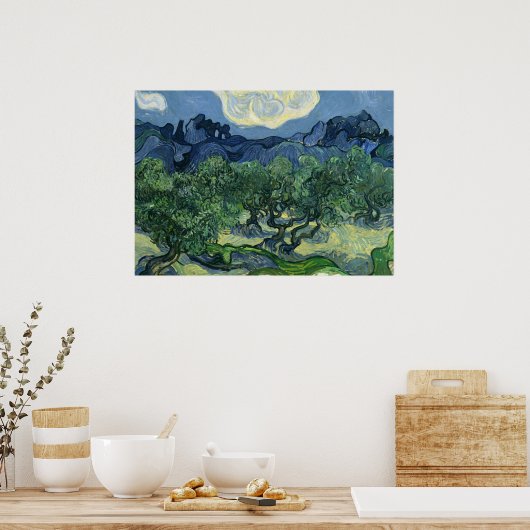 Olive Trees par Van Gogh Poster (Cuisine)