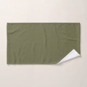 Olive vert Terre couleur solide Imprimer (Serviette à main)
