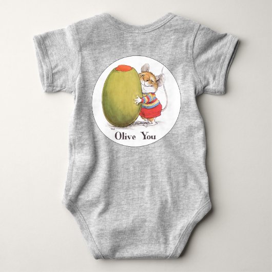 Olive vous barboteuse de bébé (Dos)