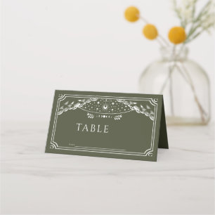 Olive & Wit Gotische Tarot Kaart Bruiloft