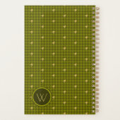 Olive with Gold Accent Houndstooth Planner (Dos)