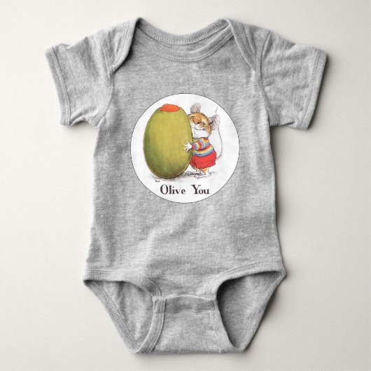 Olive You Baby Romper (Voorkant)