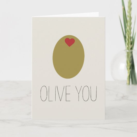 OLIVE YOU - CARTE (Devant)