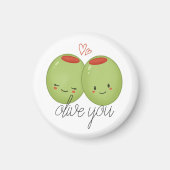 Olive You Cute Magnet Magneet (Voorkant)