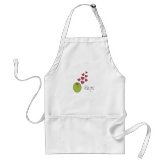 "Olive You" Cute Punny Apron for a Foodie Standaard Schort