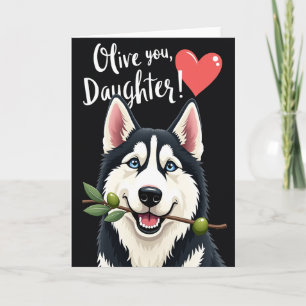 Olive You Dochter Thema Kaart