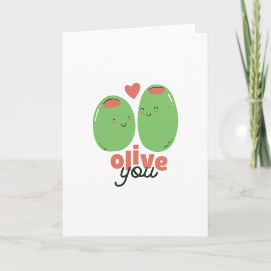 Olive You Kaart (Voorkant)