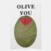 Olive You Kitchen Towel Theedoek (Verticaal)
