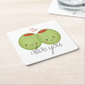 Olive You Onderzetter (Schuin)