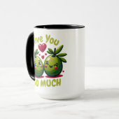 Olive you so much custom Valentijns's cadeau Mok (Voorkant links)