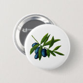 Oliven Ronde Button 5,7 Cm (Voorkant /achterkant)
