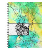 Olivenbaum Tuschezeichnung Notitieboek (Voorkant)
