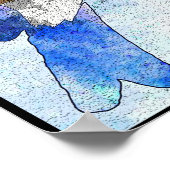 Oliver Bluebird avec moustache, bowler Poster (Coin)