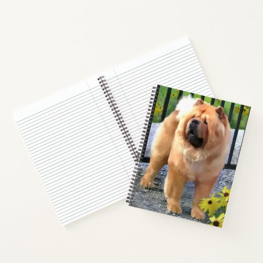 OLIVER Chow Chow 8 1/2x11 spiraal notitieboek (Binnen)