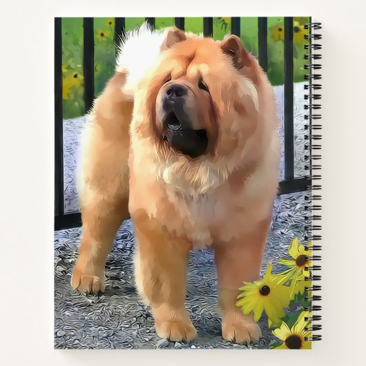 OLIVER Chow Chow Chow carnet en spirale 8 1/2x11 (Dos)