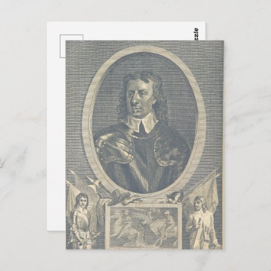 Oliver Cromwell Briefkaart (Voorkant / Achterkant)