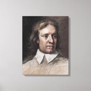 Oliver Cromwell Portrait Canvas Afdruk