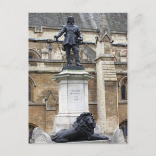 Oliver Cromwell Statue - Londen - Briefkaart