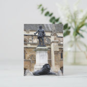 Oliver Cromwell Statue - Londres - Carte postale (Debout devant)