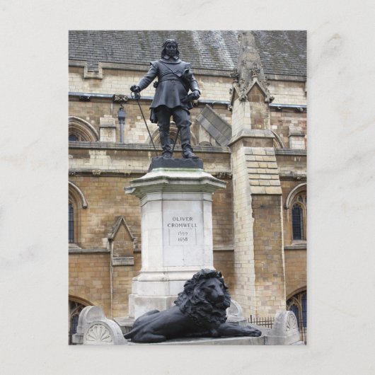Oliver Cromwell Statue - Londres - Carte postale (Devant)