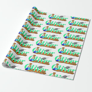 Oliver De Otter Is Aan Het Strand Cadeaupapier