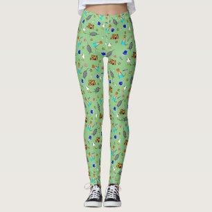 Oliver De Otter Zomer Strand Vakantie Patroon Leggings