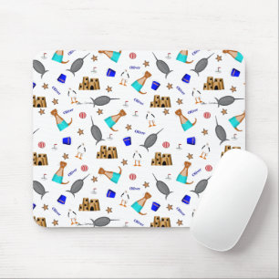 Oliver de Otter Zomer Strand vakantie patroon Muismat