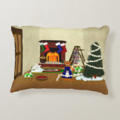 Oliver Decorates voor Kerstmis Accent Kussen (Achterkant)