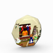 Oliver Decorates voor Kerstmis Fotoblokken (Links)