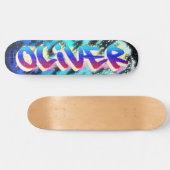 OLIVER Gepersonaliseerd Graffiti Skateboard (Horizontaal)