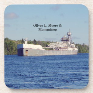 Oliver L. Moore & Menominee 6 dessous de verre en