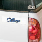 Oliver Nom bleu Aufkleber Sticker Autoaufkleber (Sur camion)