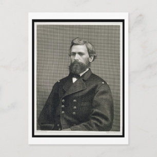 Oliver Otis Howard (1830-1909), gegraveerd door Ro Briefkaart
