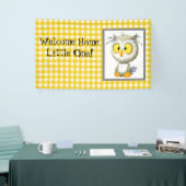 Oliver Owl Yellow & White Welcome Home Banner (Beurs)