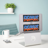 Oliver Prénom Nom Graffiti Autocollants (Ordinateur portable sur le bureau)