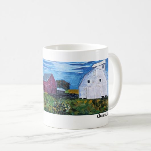 Oliver Reeser Boerderij Coffee Mok (Voorkant rechts)