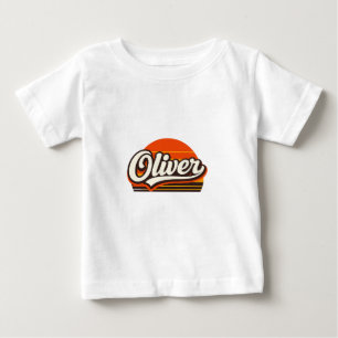 Oliver Retro Zonsondergang Persoonlijke Naam Ontwe