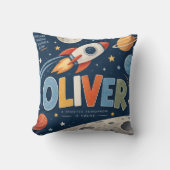 Oliver Space Rocket Kids Coussin Jetable (Recto)
