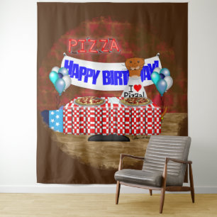 Oliver The Otter is 6 Jaar! Gefeliciteerd met je v Wandkleed