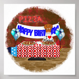 Oliver The Otter is 6 Years Old. Happy Birthday Poster