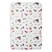 Oliver The Otter Random Pattern Badmat (Voorkant Verticaal)