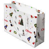 Oliver The Otter Random Pattern Groot Cadeauzakje (Achterkant Gekanteld)