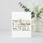 Oliver Twist Characters Briefkaart (Staand voorkant)