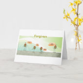 Olives indulgentes carte de voeux (Fleur jaune)